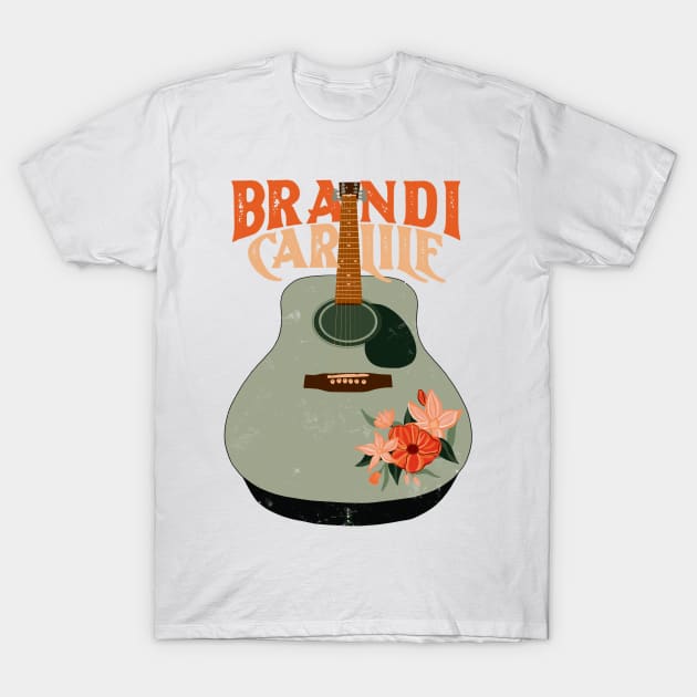 Brandi Vintage Guitar T-Shirt by CMORRISON12345